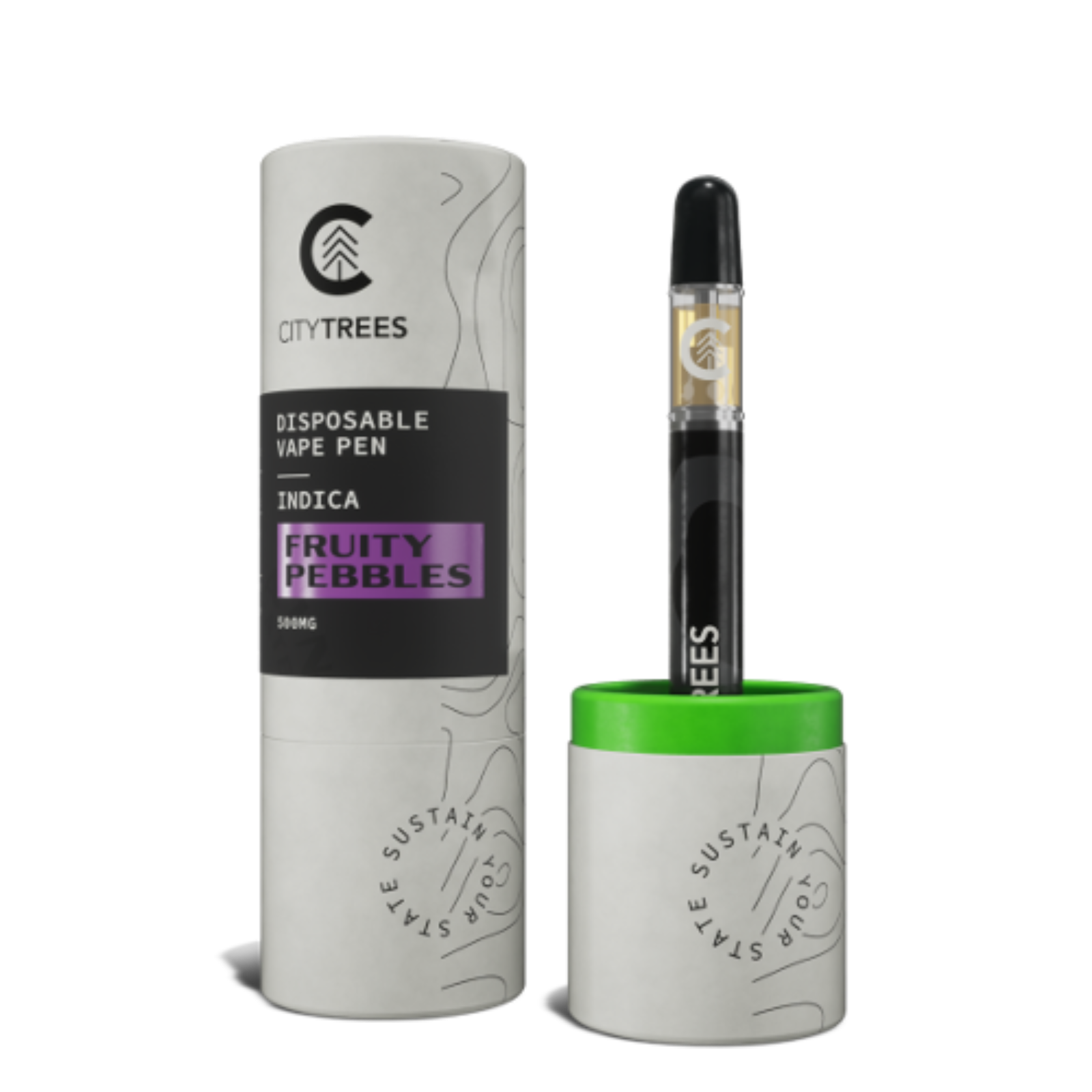 City Trees City Trees 500mg Fruity Pebbles Disposable Vape Pen Leafly